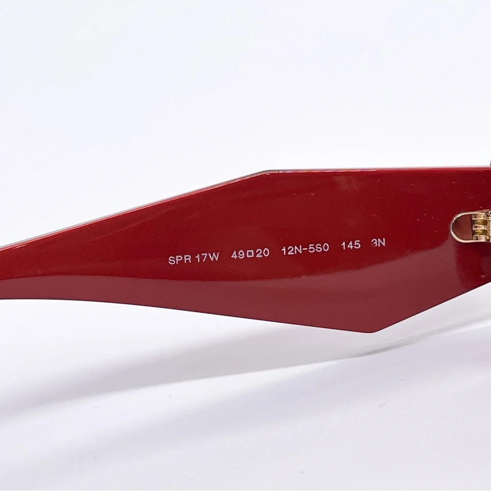 NEW PR17WS 12N5S0 PRADA SUNGLASSES SPR 17W RED UNISEX EYEWEAR PRADA PR 17WS - Picture 10 of 12